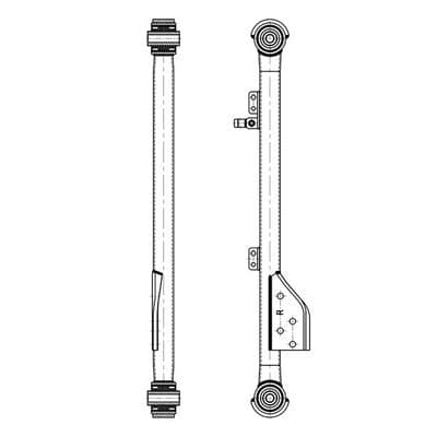 Brazo oscilante, suspensión de ruedas CTR CQ1118R