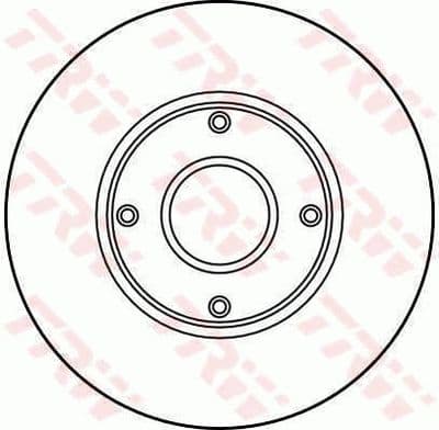Disco de freno TRW DF2713