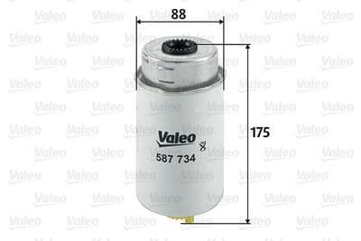 Filtro combustible VALEO 587734