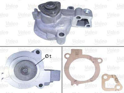 Bomba de agua, refrigeración del motor VALEO 506165