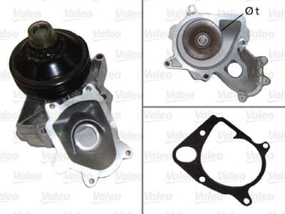 Bomba de agua, refrigeración del motor VALEO 506663