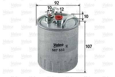 Filtro combustible VALEO 587533
