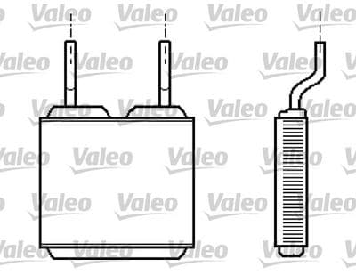 Radiador de calefacción, calefacción interior VALEO 812149