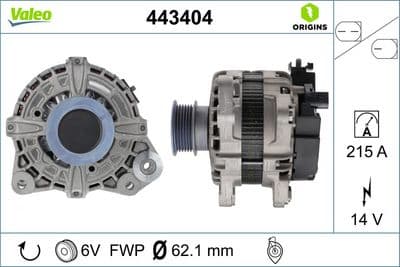 Alternador VALEO 443404