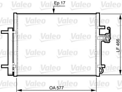 Condensador, aire acondicionado VALEO 814360