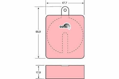 Juego de balatas de freno TRW GDB704