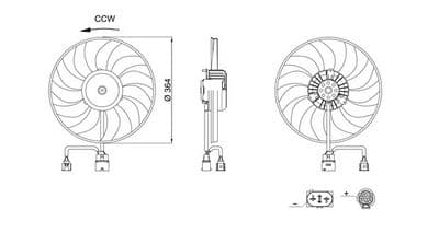 Ventilador, refrigeración del motor MAHLE CFF 717 000S