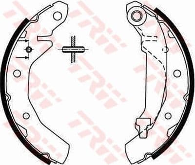 Juego de zapatas de frenos TRW GS8645