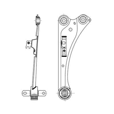 Brazo oscilante, suspensión de ruedas CTR CQ1113L