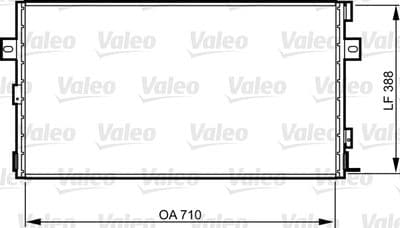 Condensador, aire acondicionado VALEO 814290