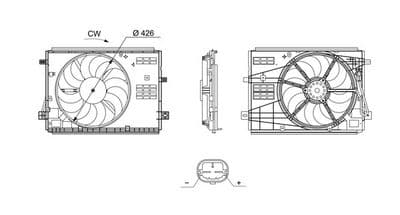Ventilador, refrigeración del motor MAHLE CFF 715 000S