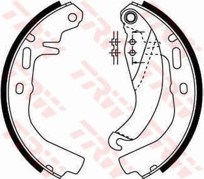 Juego de zapatas de frenos TRW GS6186