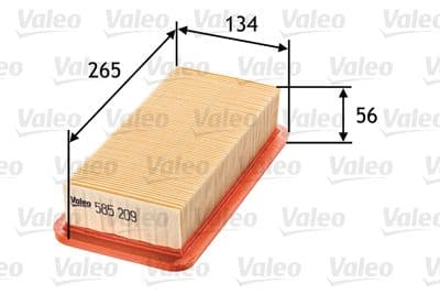 Filtro de aire VALEO 585209