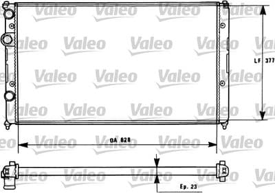 Radiador, refrigeración del motor VALEO 731268