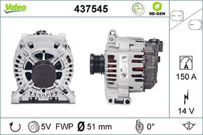 Alternador VALEO 437545