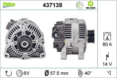 Alternador VALEO 437138