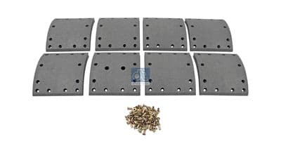 Juego de balatas de freno, freno de tambor DT Spare Parts 7.92428