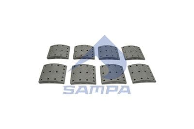 Juego de balatas de freno, freno de tambor SAMPA 096.723