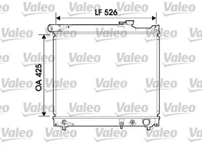 Radiador, refrigeración del motor VALEO 734214