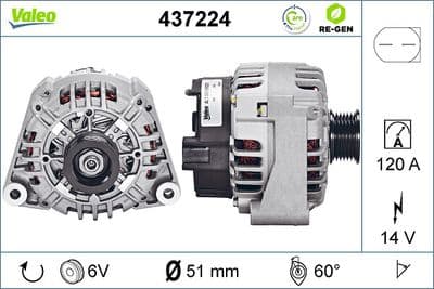 Alternador VALEO 437224