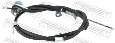 Cable de accionamiento, freno de estacionamiento FEBEST 01100-ASA42RH