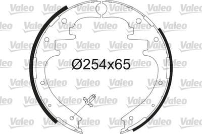 Juego de zapatas de frenos VALEO 564236