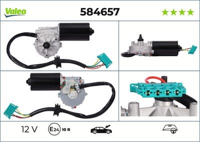 Motor del limpiaparabrisas VALEO 584657