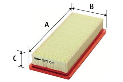 Filtro de aire VALEO 585081