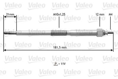 Bujía de precalentamiento VALEO 345220