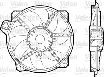 Ventilador, refrigeración del motor VALEO 696376