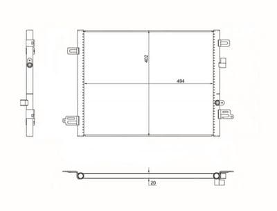 Condensador, aire acondicionado MAHLE AC 1190 000S