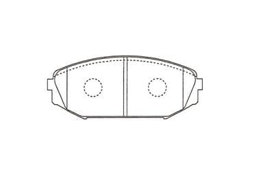 Juego de balatas de freno Kavo Parts KBP-2064