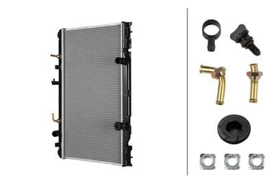 Radiador, refrigeración del motor HELLA 8MK 366 312-111