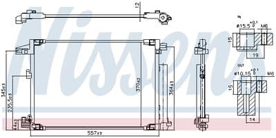 Condensador, aire acondicionado NISSENS 941001