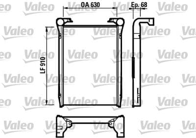 Radiador de aire de admisión VALEO 816979