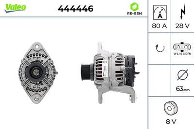 Alternador VALEO 444446