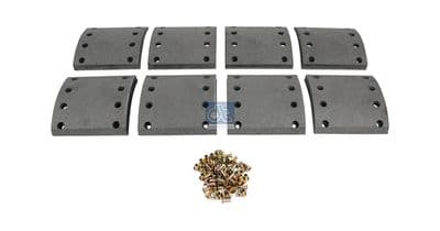 Juego de balatas de freno, freno de tambor DT Spare Parts 10.33015