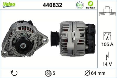 Alternador VALEO 440832