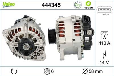 Alternador VALEO 444345