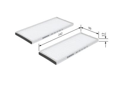 Filtro, aire del interior BOSCH 1 987 432 161