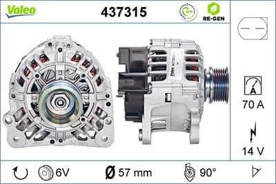 Alternador VALEO 437315