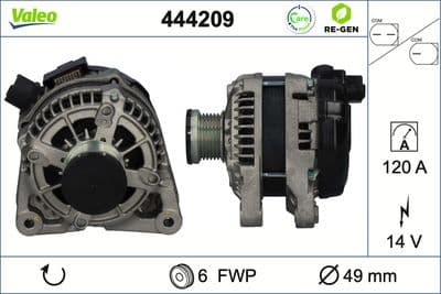 Alternador VALEO 444209