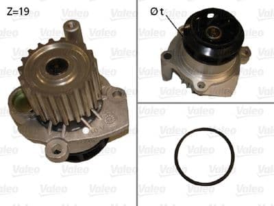 Bomba de agua, refrigeración del motor VALEO 506700