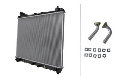 Radiador, refrigeración del motor HELLA 8MK 366 310-691