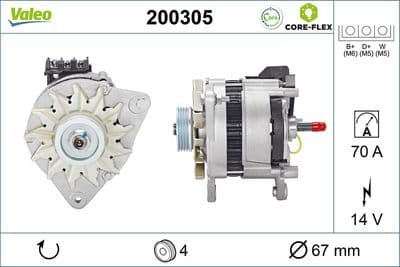 Alternador VALEO 200305