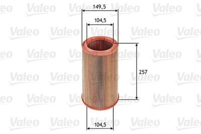 Filtro de aire VALEO 585639