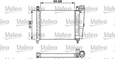 Radiador, refrigeración del motor VALEO 730991