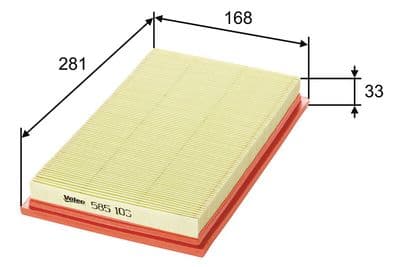 Filtro de aire VALEO 585103