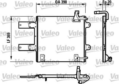 Condensador, aire acondicionado VALEO 817246