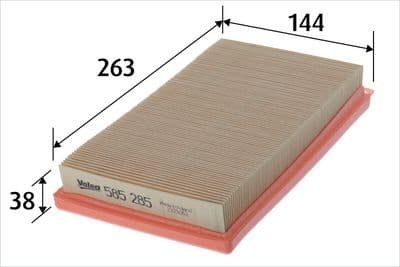 Filtro de aire VALEO 585285